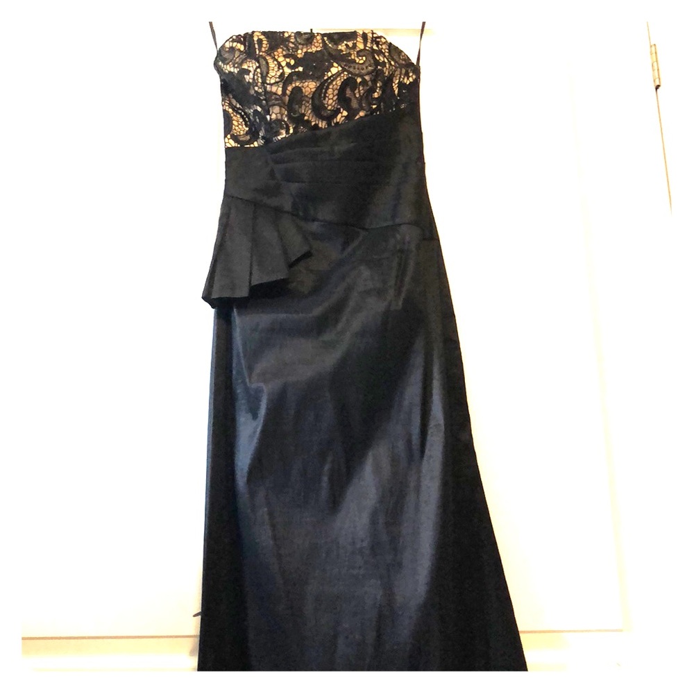 Jessica McClintock Floor length gown & small train